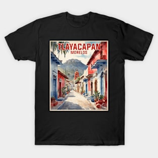 Tlayacapan Morelos Mexico Vintage Tourism Travel T-Shirt